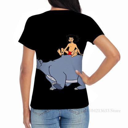 All over print Bear Baloo Mowgli The Jungle Book King Louie men T-Shirt women fashion girl t shirt boy tops tees
