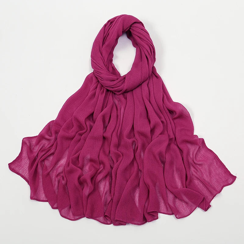 The Crinkle Rayon Hijab – Effortless Elegance, All-Day Comfort