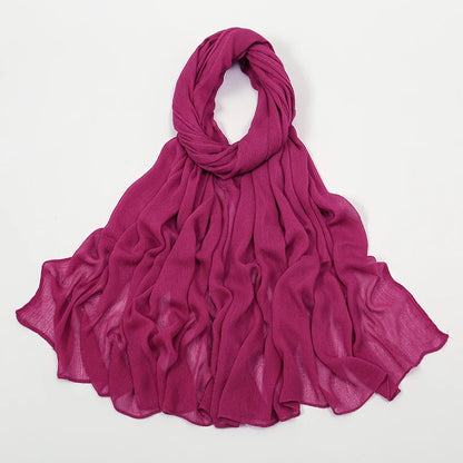 The Crinkle Rayon Hijab – Effortless Elegance, All-Day Comfort