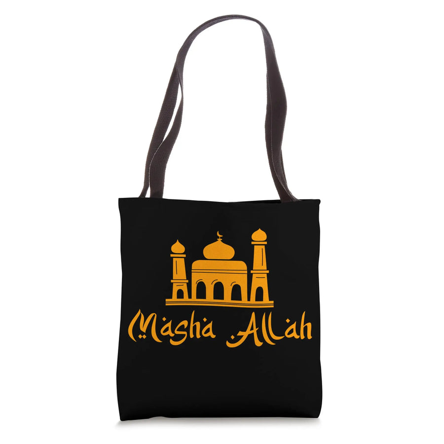 Ramadan Mubarak Tote – Mosque Design Islamic Greeting Bag