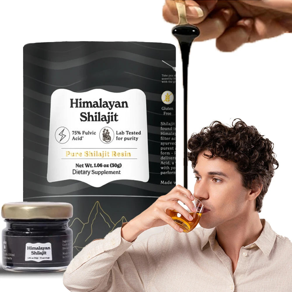 Pure Himalayan Shilajit, Soft Resin, Ortganic & High Nutritional Potency Fulvic Acid, Energy & Immune Support for Men & Women