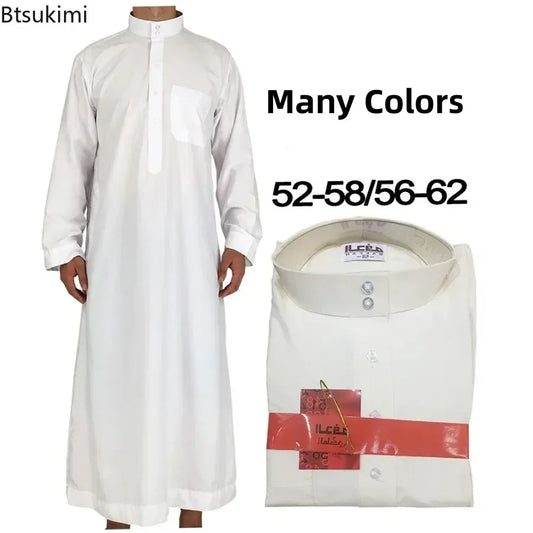 The Modest Kurta – Long Sleeve Loose Fit Saudi-Pakistani Thobe for Men