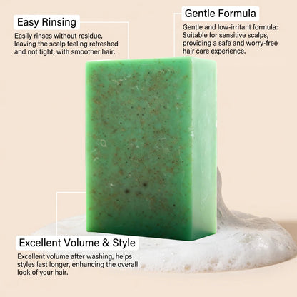 Rosemary Volumizing Shampoo Bar Natural Olive Coconut Oil Solid Soap Hair Cleansing Refreshing Smooth Lightweight Hair Care