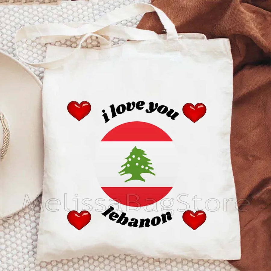Love Beirut – Lebanese Roots Canvas Shoulder Tote