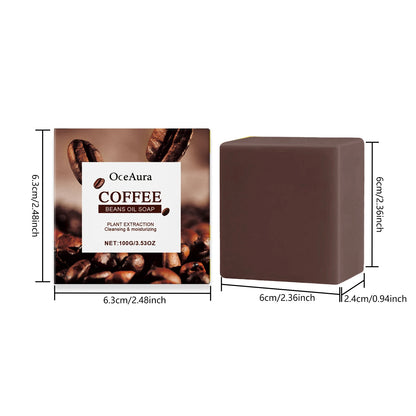 Coffee Skin-Nourishing Essential Oil Soap: Moisturizing, Water-Locking, Soothing for Sensitive Skin, with Rich & Dense Lather an