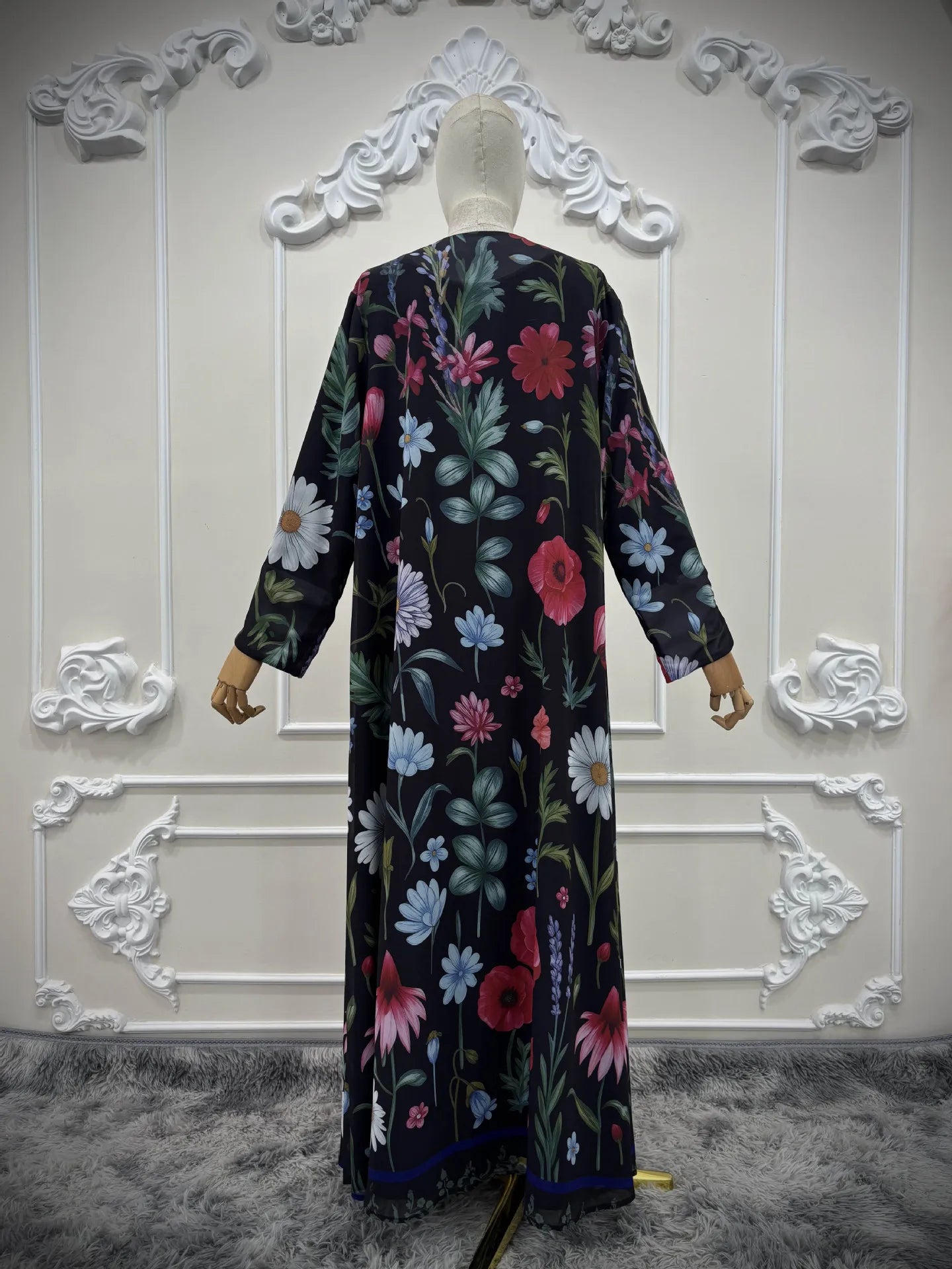 Flower Print Eid – The Open Cardigan Khimar Set for the Muslim Woman in America