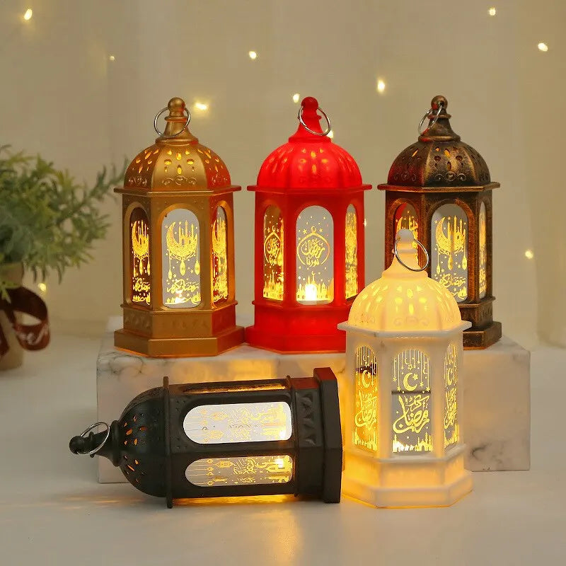 LED Ramadan Lantern Decorations Islamic Muslim Party Decorations Ramadan Wind Lanterns Holiday Decorations Party Gifts