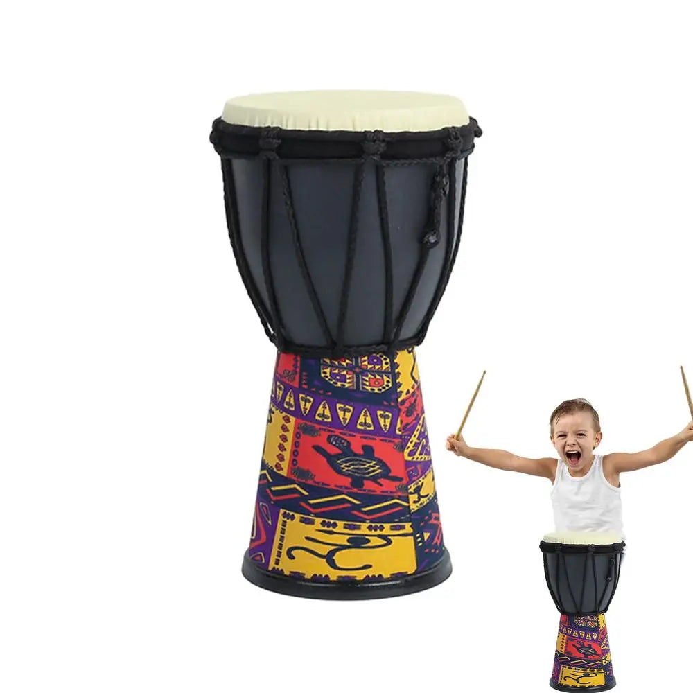 African Drums Carved Bongo Lightweight Hand-Carved Professional Goatskin Kids Bongo For Adults Beginners Kindergarten Music