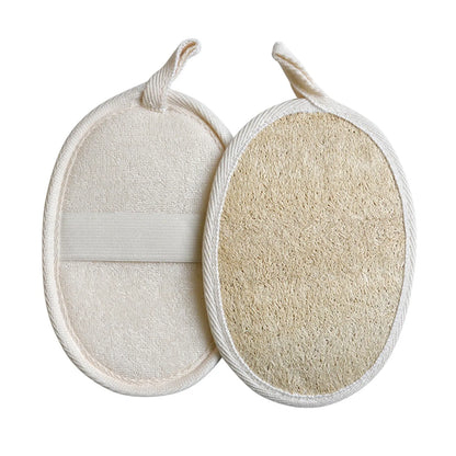 1PC Natural Loofah Body Shower Scrubber Bath Exfoliating Sponge Soft Shower Brushes With Hook Towel Sponge Merchandises Scrubber