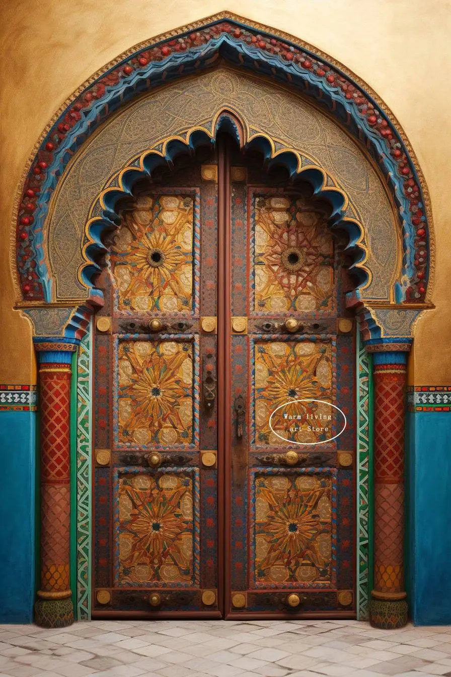 The Moroccan Door – Arabic Architecture Canvas Wall Art