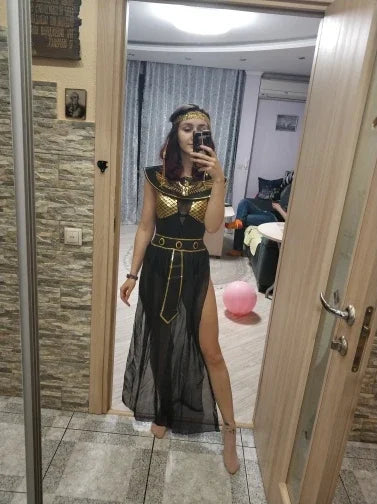 Cleopatra Queen Costume – Women's Egyptian Pharaoh Cosplay Dress for Carnival & Parties