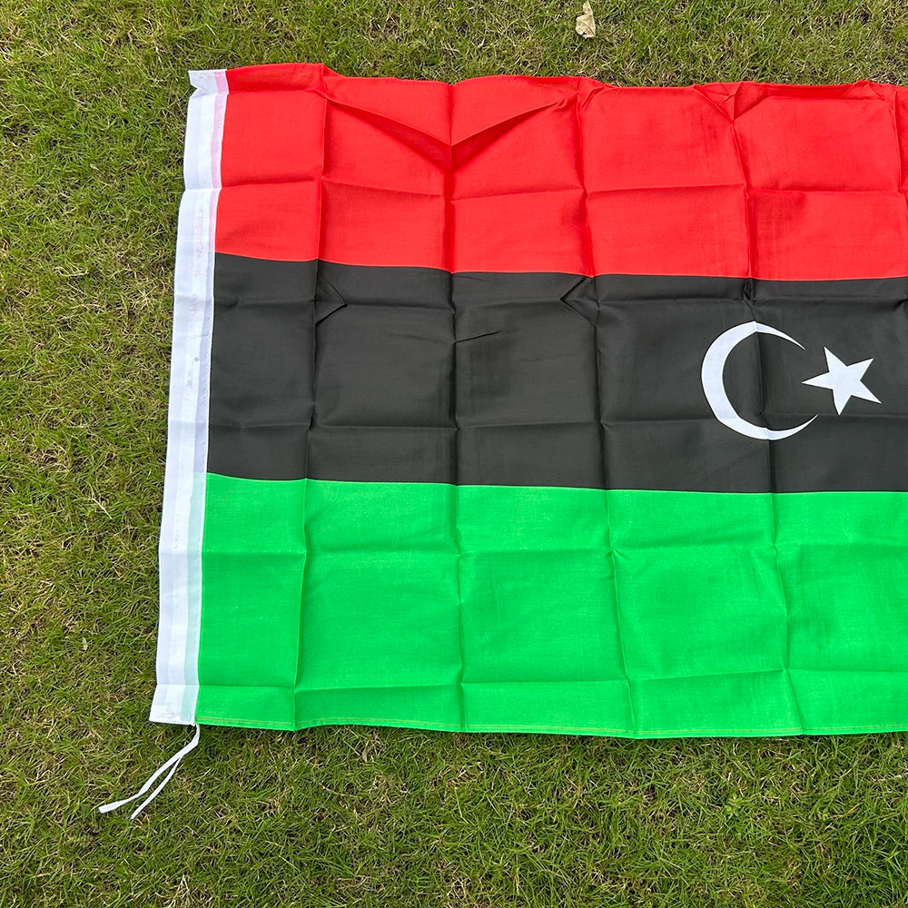 SKY FLAG Libya National Flag 90x150cm 3x5fts Hanging polyester Libya flag for indoor Outdoor Advertising home Decoration