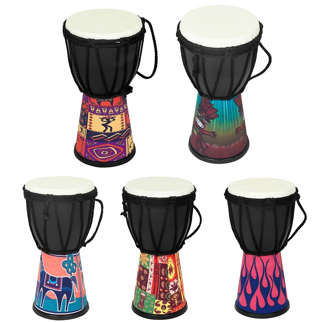 African Drum Handheld Children's Drum Gifts Portable Snare  Drum Cavity Orff Percussion Musical Instruments