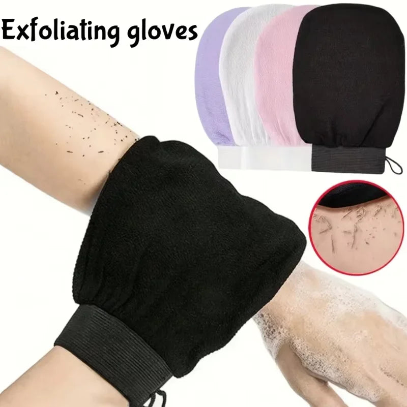 Hot sale Silicone Body Scrubber Bath Brush 1Piece Double Sided Hammam Scrub Mitt Magic Peeling Glove Exfoliating Tan Removal