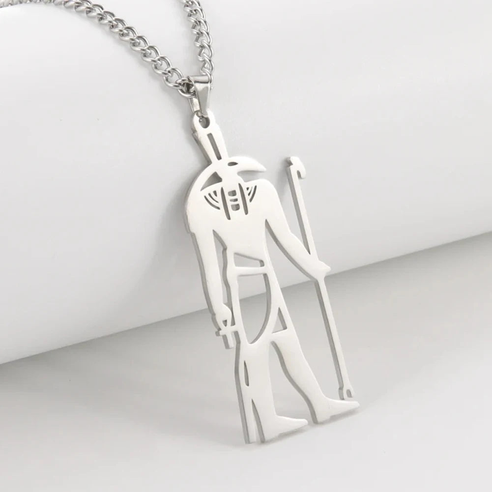 Ancient Egyptian Heritage Pendant – Stainless Steel Necklace of the Pharaohs