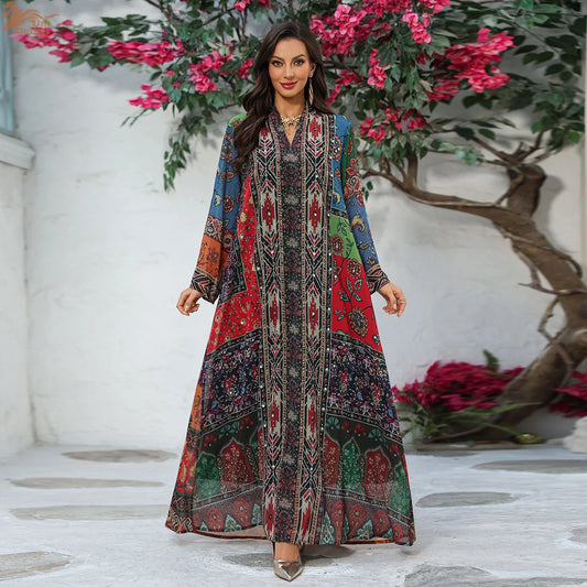 Zahraa Ramadan – The Rhinestone Floral Abaya for the Muslim Woman in America