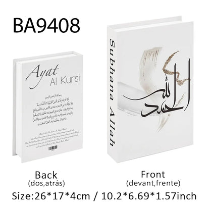 Kaaba Mosque Arch Moroccan Islamic Decorative Books Storage Box Fake Book Coffee Table Living Room Interior Home Decor Quran