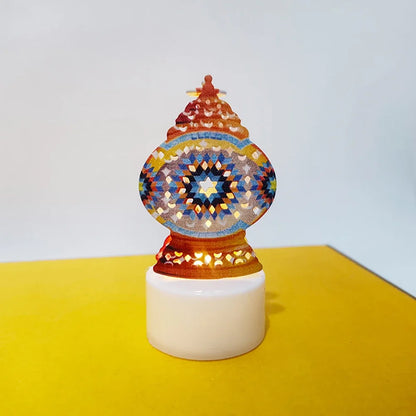 1Pc Home Eid Al Adha Al-Fitr Islam Middle East Muslim Party Decoration Candle Light 2026 Eid Mubarak Decor Ramadan Decoration