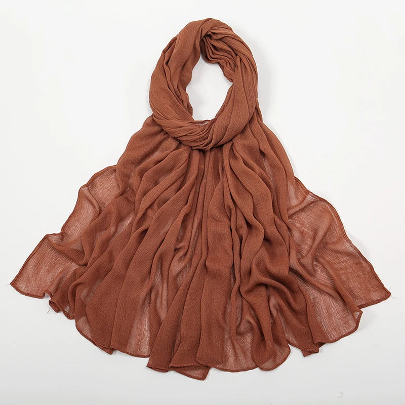 The Crinkle Rayon Hijab – Effortless Elegance, All-Day Comfort