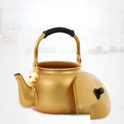 Gold Aluminum Arabic Coffee Kettle – Large Capacity Teapot, 0.75-4L