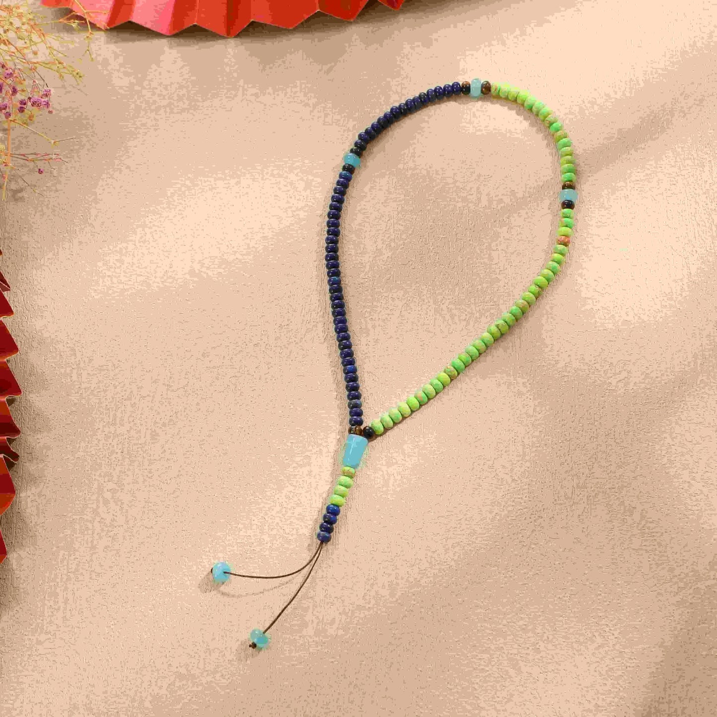 Islamic Prayer 99 Beads Tasbih, Natural Stone Misbaha Tasbeeh for Unisex Adults with Gift Box