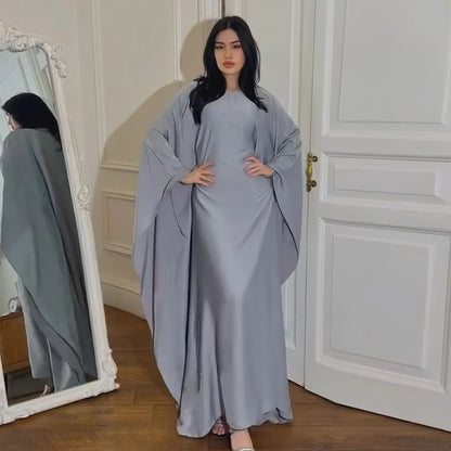 Closed Batwing Abaya Women Muslim Dress Turkish Islamic Dress Women 2024 For Party Kebaya Kaftan Turkey Caftan Marocain Femme