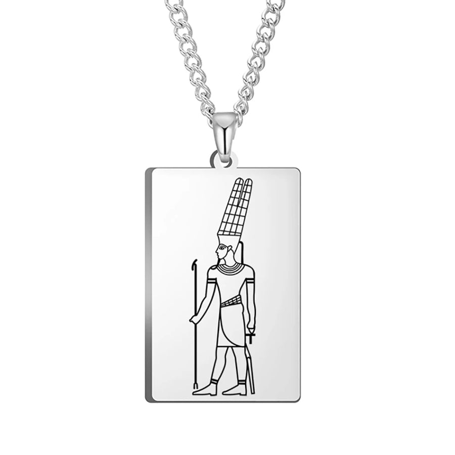 Ancient Egyptian Heritage Pendant – Stainless Steel Necklace of the Pharaohs