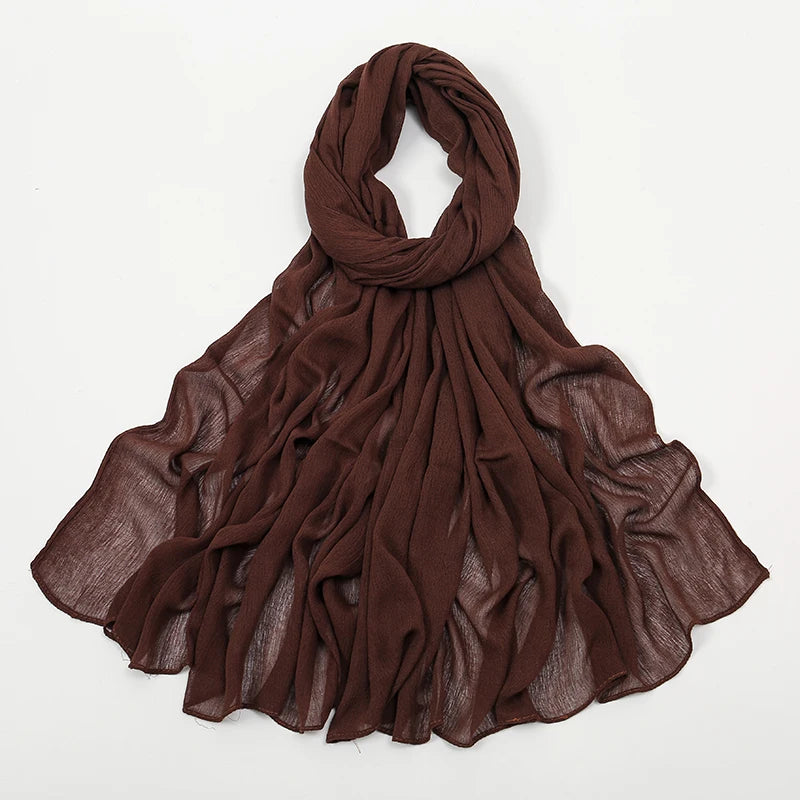 The Crinkle Rayon Hijab – Effortless Elegance, All-Day Comfort