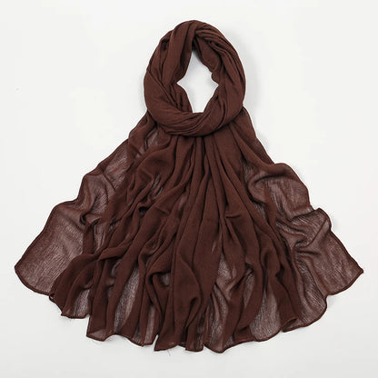 The Crinkle Rayon Hijab – Effortless Elegance, All-Day Comfort