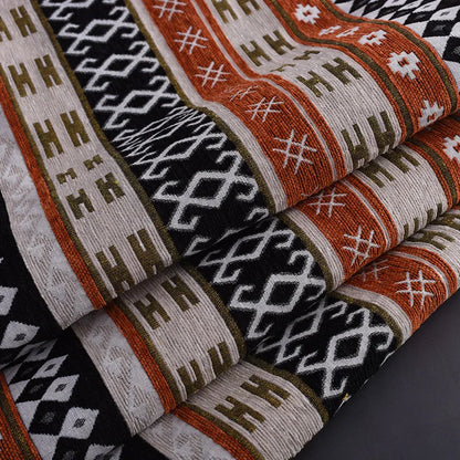 148x100cm Thickener Chenille Jacquard Sofa Fabric Cloth Stripe Luxury Anti-Slip Sofa Cover Boho Fabric Set Luggage DIY Clothing