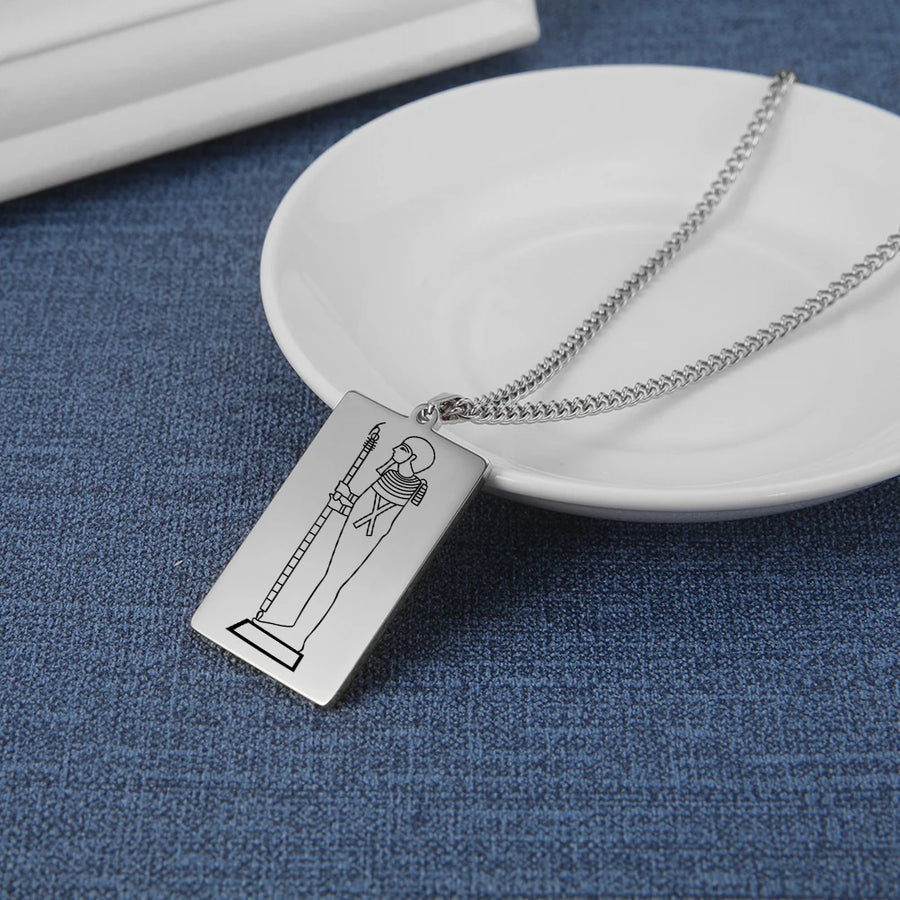 Ancient Egyptian Heritage Pendant – Stainless Steel Necklace of the Pharaohs