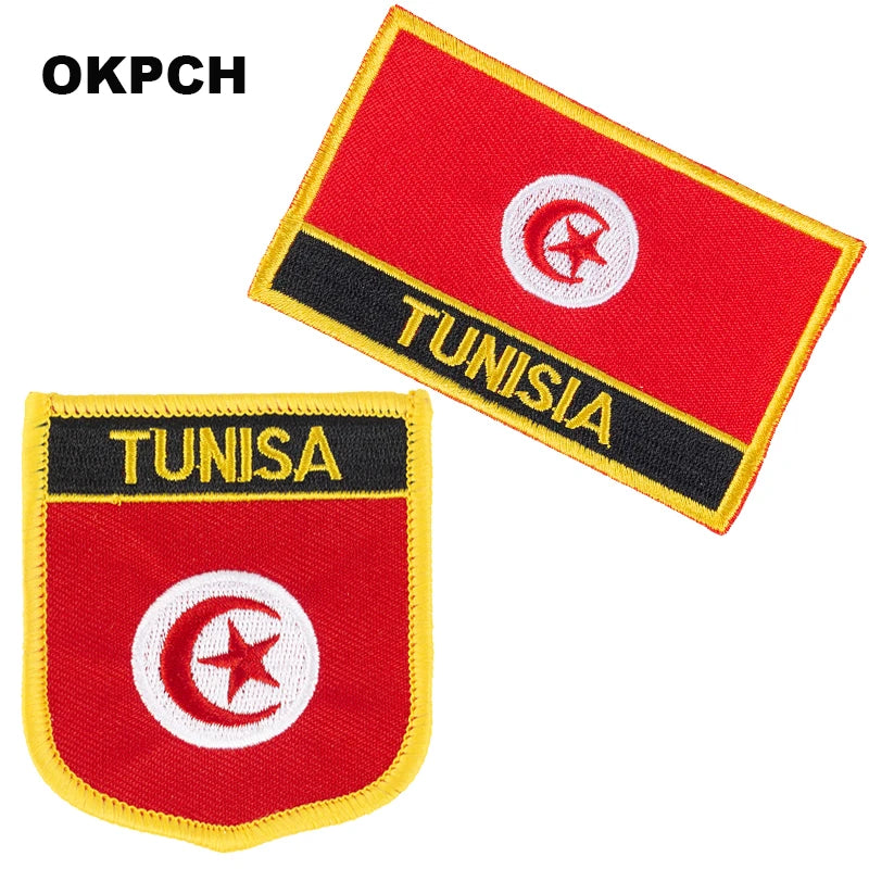 Tunisia Flag Embroidered Patch – Iron-On Badge for Clothing & Accessories