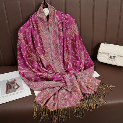 The Pashmina Veil – Long Cashmere Hijab Shawl for the Muslim Woman