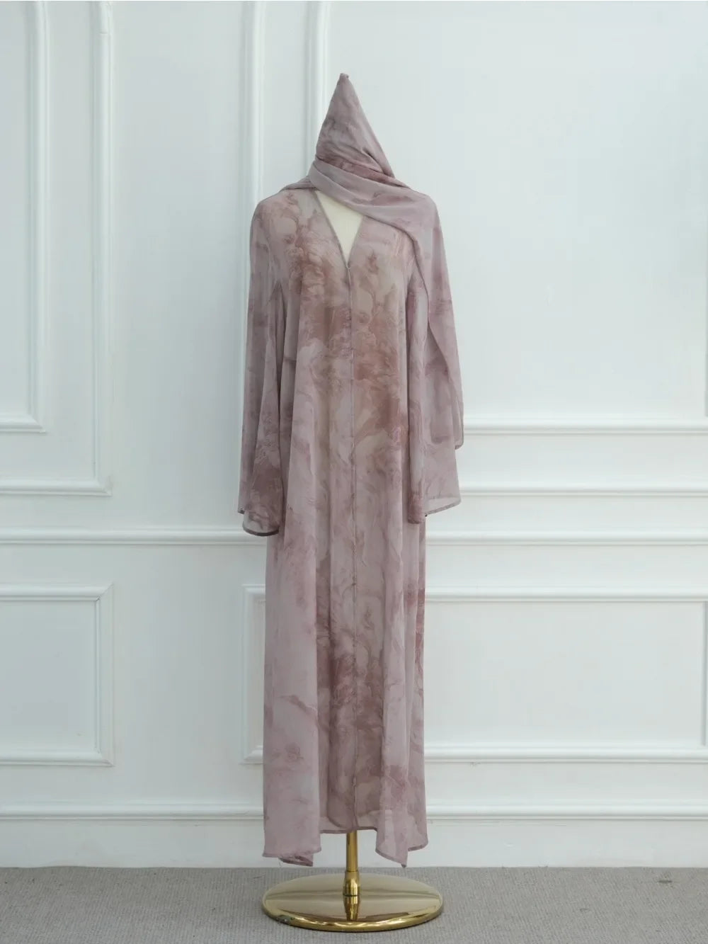 Printed Blessings – Cardigan Scarf Set for the Muslim Woman in America