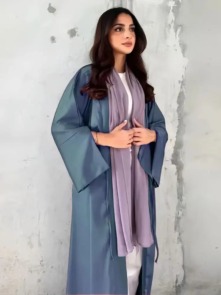 Palestine Pink – The Satin Kimono Abaya for the Muslim Woman in America