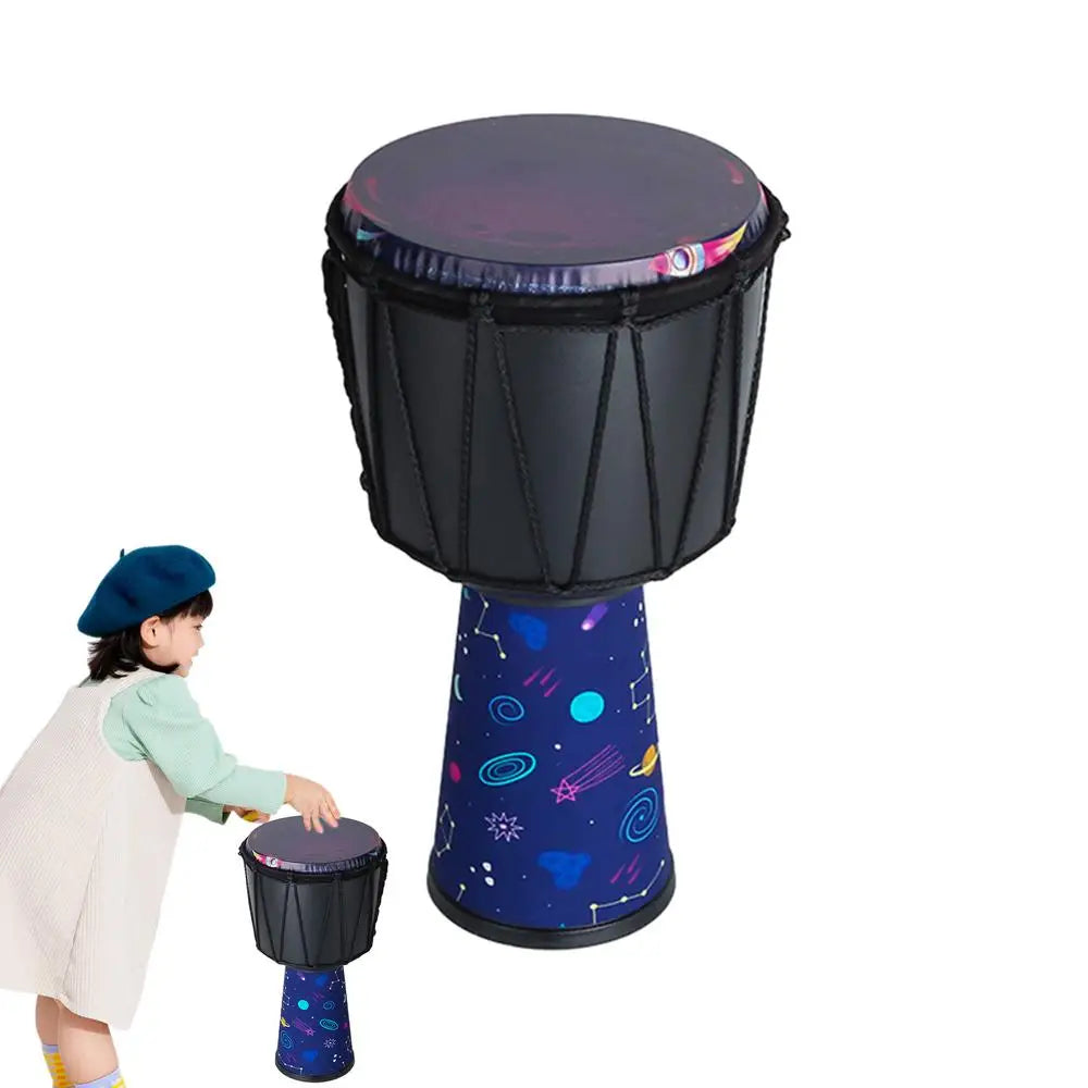 African Drums Carved Bongo Lightweight Hand-Carved Professional Goatskin Kids Bongo For Adults Beginners Kindergarten Music