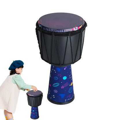 African Drums Carved Bongo Lightweight Hand-Carved Professional Goatskin Kids Bongo For Adults Beginners Kindergarten Music