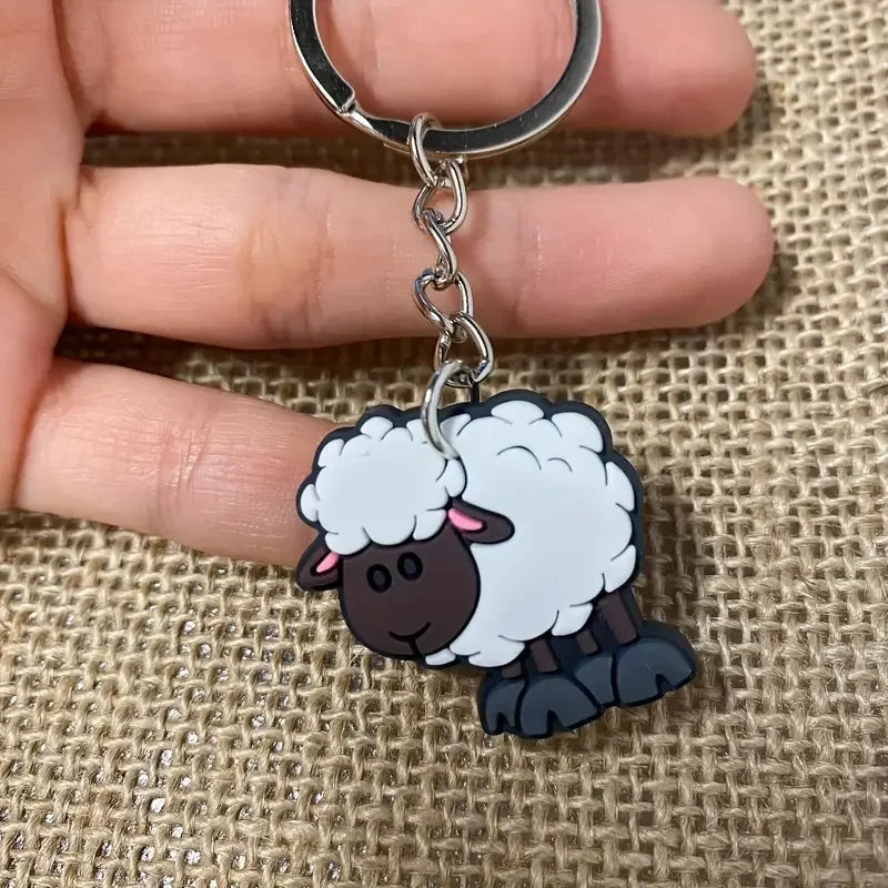 10 Sets of Sheep Hanging Keychains, Suitable for Eid Al Fitr, Baptism, Weddings, Birthdays, New Semester Gifts, and Party Gifts