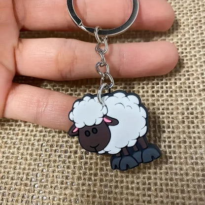 10 Sets of Sheep Hanging Keychains, Suitable for Eid Al Fitr, Baptism, Weddings, Birthdays, New Semester Gifts, and Party Gifts