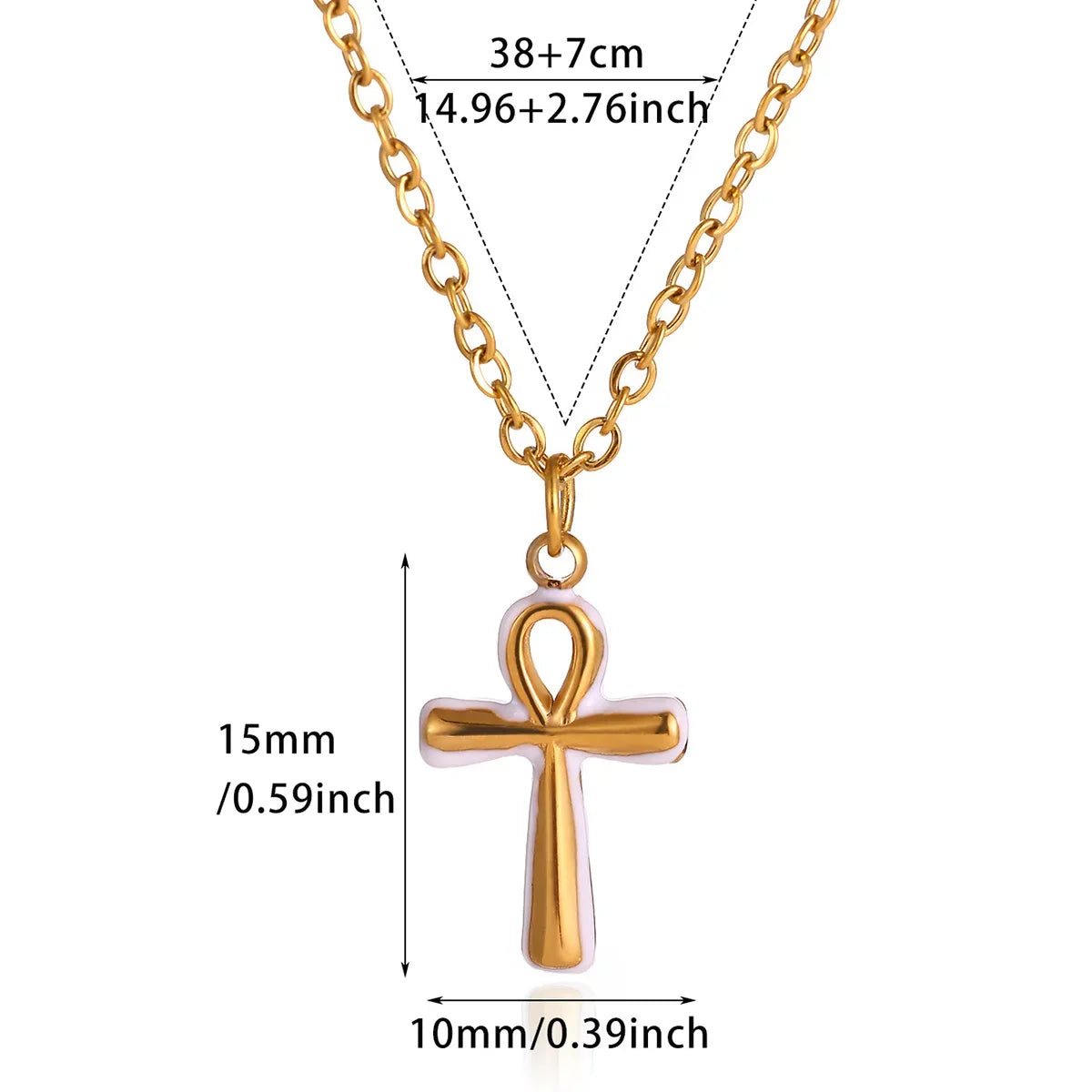 Christian Jesus Cross Necklace For Women Men Stainless Steel Chains Choker Religion Cross Pendants Jewelry Prayer Baptism Gifts