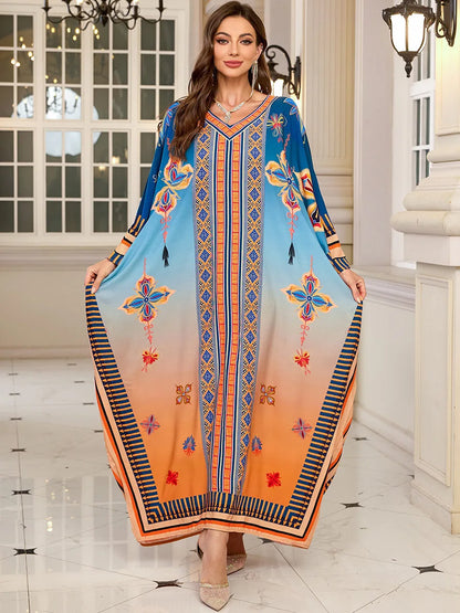 The Plus Size Moroccan Cover-Up – Embroidered Kaftan for the Arab Woman in America