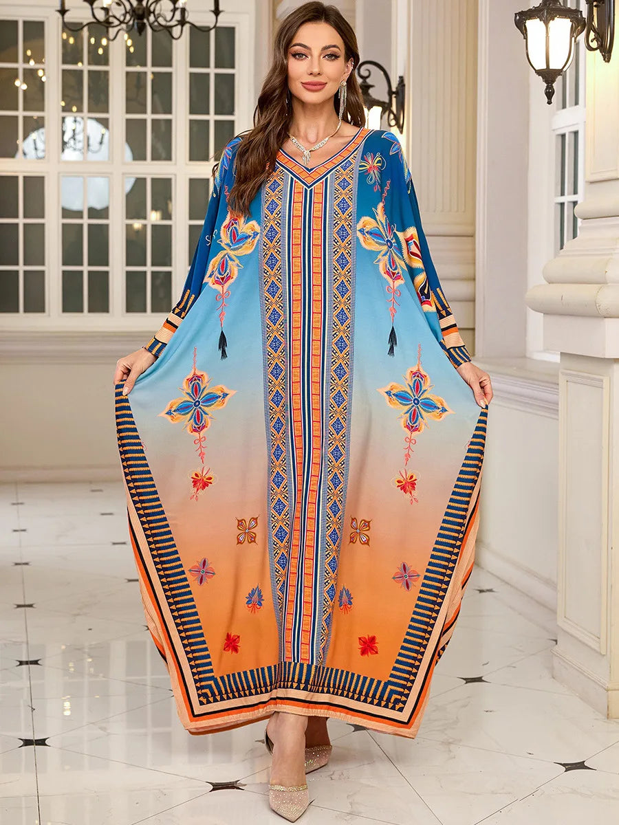 The Plus Size Moroccan Cover-Up – Embroidered Kaftan for the Arab Woman in America