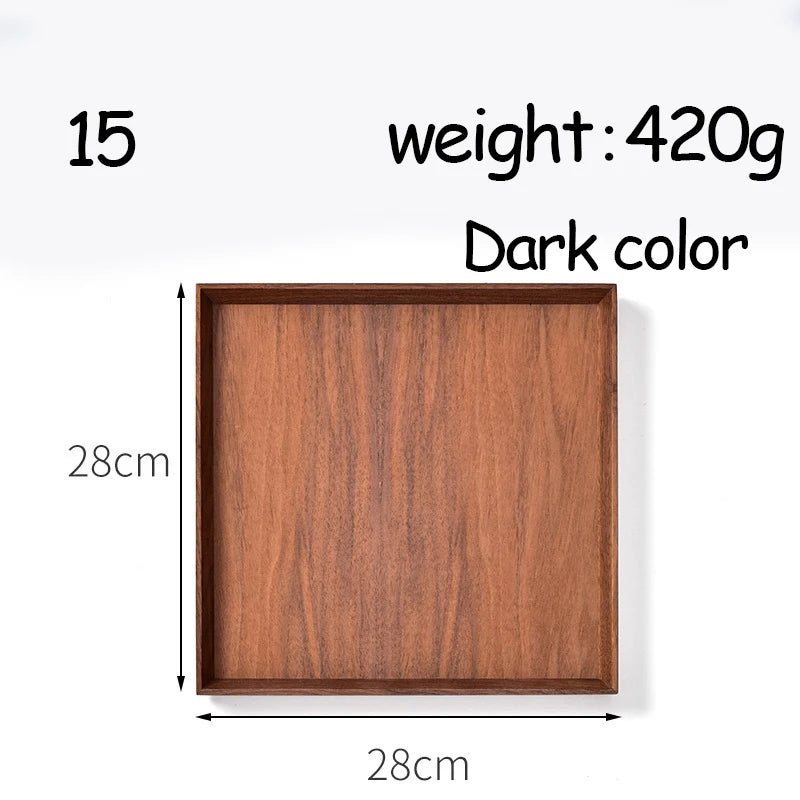 Oval Serving Trays Tableware Dessert Tea Saucer Coasters Coffee Coasters Wooden Plate Storage Food Display Home Hotel Decor