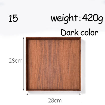 Oval Serving Trays Tableware Dessert Tea Saucer Coasters Coffee Coasters Wooden Plate Storage Food Display Home Hotel Decor