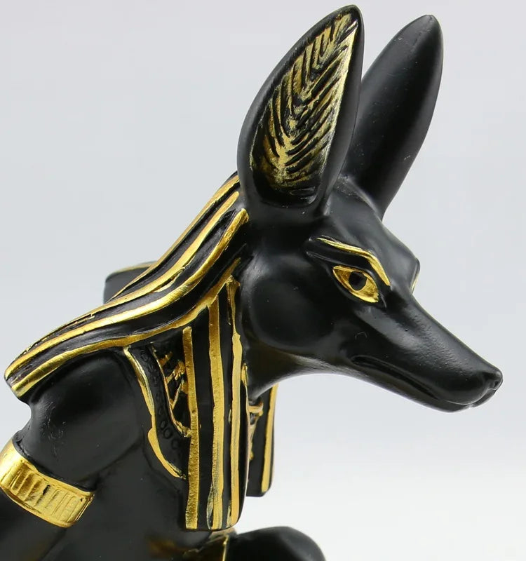 Egyptian Sphinx & Anubis Candleholder – Resin Candlestick, Retro Home Decor