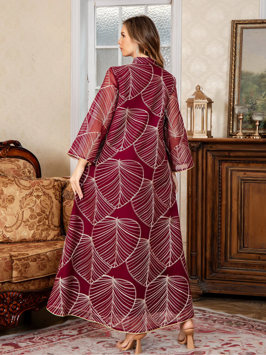 Mesh & Light – Embroidered Eid Abaya for the Muslim Woman in America