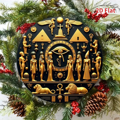 Ancient Egypt Round Medallion – Wall Decor for Themed Restaurants, Museums & Homes