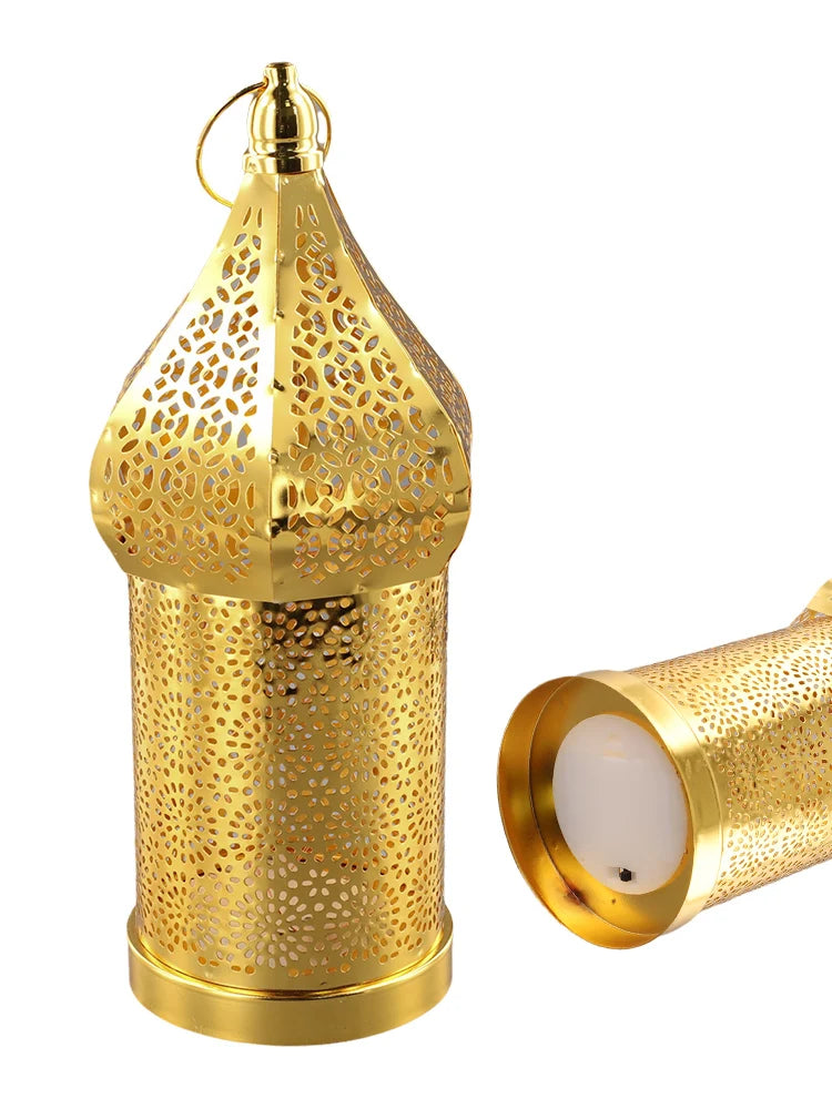 The Golden Lantern – Moroccan Hollow Iron Ramadan Light