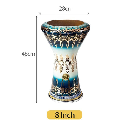 Middle Eastern drum Darbuka Arabic drum Handclapped percussion instruments Made in Egypt 8 Inch Aluminum