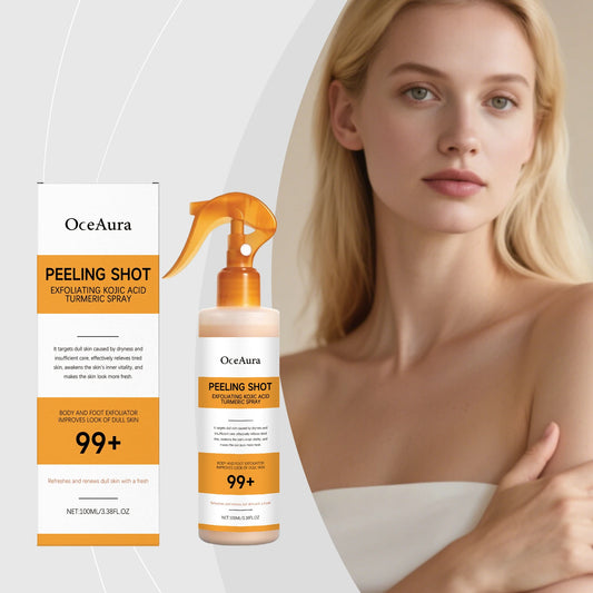The Golden Peel – Kojic Acid & Turmeric Exfoliating Body Spray